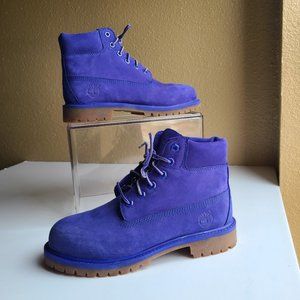 Timberland 6 Premium Scuffproof Wheat Scuff Proof Blue kids size 3